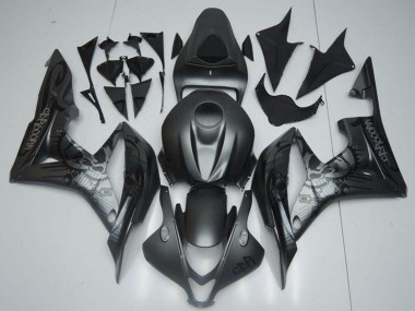 Carenados Moto Honda CBR600RR 2007-2008 - Negro Mate Graffiti Fábrica
