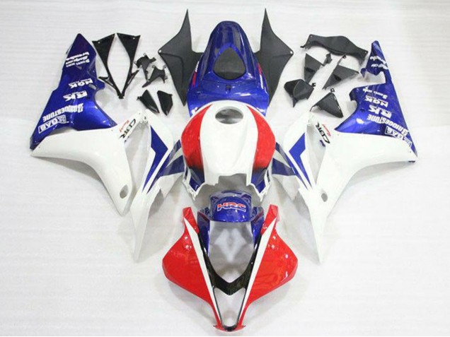 Kits Carenado Moto Honda CBR600RR 2007-2008 - Blanco Rojo Azul HRC Fábrica