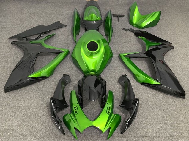 Carenados Moto Suzuki GSXR 600 / GSXR 750 2006-2007 - Verde Negro Fábrica