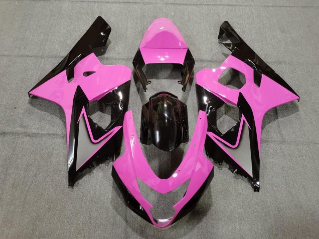 Carenados Moto Suzuki GSXR 600 / GSXR 750 2004-2005 - Rosa Negro Brillante Fábrica
