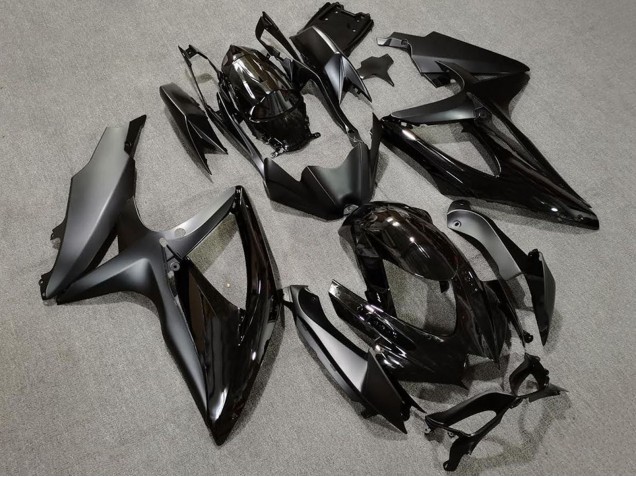 Carenados Moto Suzuki GSXR 600 / GSXR 750 2008-2010 - Negro Brillante Negro Mate Fábrica