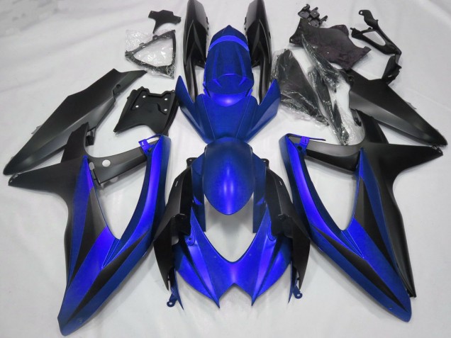 Carenados Moto Suzuki GSXR 600 / GSXR 750 2008-2010 - Azul Negro Mate Fábrica