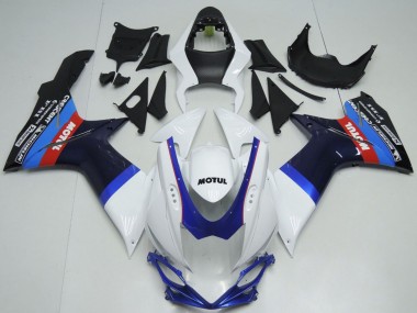 Carenados Moto Suzuki GSXR 600 / GSXR 750 2011-2024 - Blanco Azul Negro Rojo Motul Fábrica