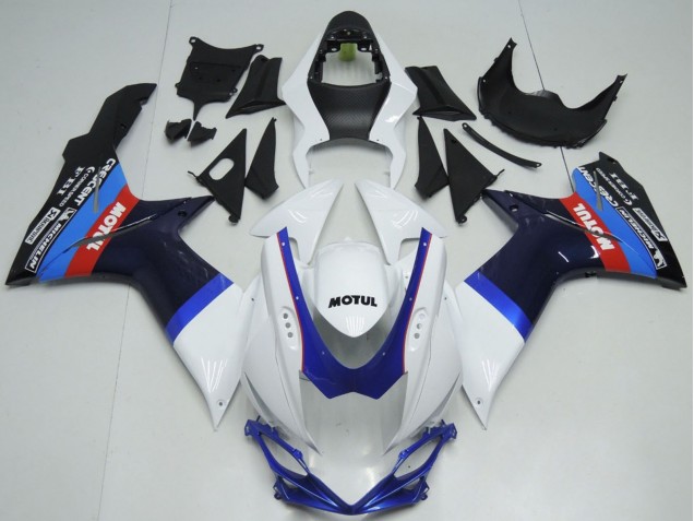 Carenados Moto Suzuki GSXR 600 / GSXR 750 2011-2024 - Blanco Azul Negro Rojo Motul Fábrica