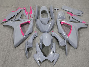 Carenados Moto Suzuki GSXR 600 / GSXR 750 2006-2007 - Nardo Gris Rosa Fábrica