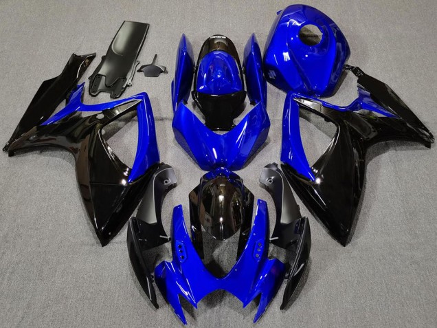 Carenados Moto Suzuki GSXR 600 / GSXR 750 2006-2007 - Azul Negro Brillante Fábrica