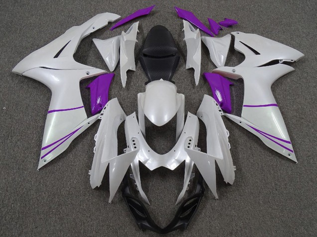 Carenados Moto Suzuki GSXR 600 / GSXR 750 2011-2024 - Blanco Perla Púrpura Fábrica