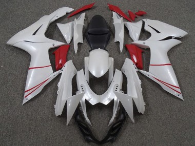 Carenados Moto Suzuki GSXR 600 / GSXR 750 2011-2024 - Blanco Perla Rojo Fábrica
