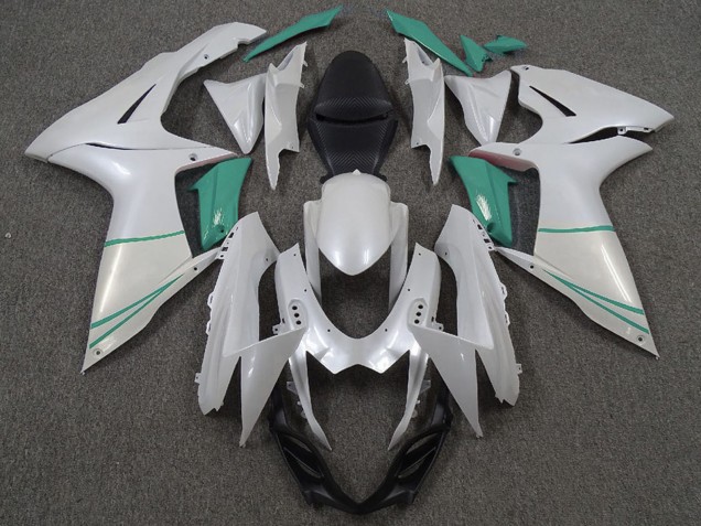 Carenados Moto Suzuki GSXR 600 / GSXR 750 2011-2024 - Blanco Perla T Azul Fábrica