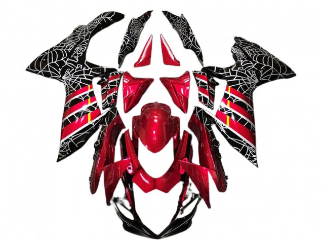 Carenados Moto Suzuki GSXR 600 / GSXR 750 2011-2024 - Rojo Negro Spider Fábrica