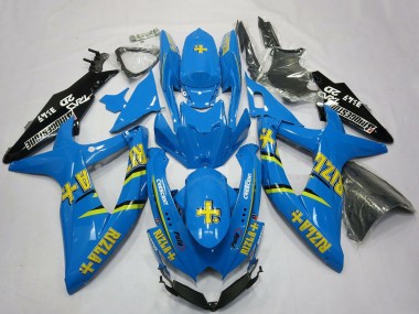 Carenados Moto Suzuki GSXR 600 / GSXR 750 2008-2010 - Azul Negro Oro Rizla Fábrica