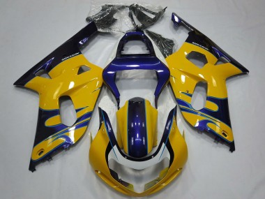 Carenados Moto Suzuki GSXR 600 / GSXR 750 2001-2003 - Amarillo Azul Fábrica