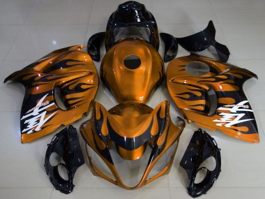 Carenados Moto Suzuki GSXR 1300 2008-2020 - Naranja Brillante Negro Fábrica