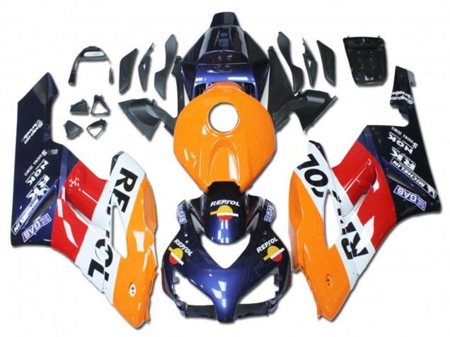 Carenados Moto Honda CBR1000RR 2004-2005 - Naranja Rojo Blanco Azul Repsol Fábrica