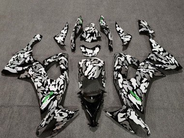 Carenados Moto Kawasaki ZX10R 2008-2010 - Camouflage Verde Calcomanías Fábrica