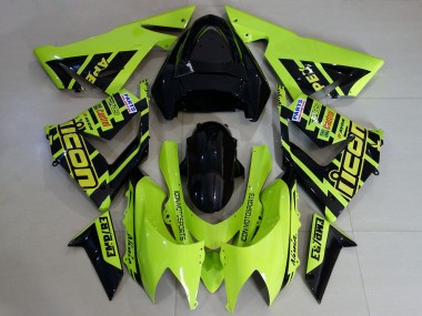 Carenados Moto Kawasaki ZX10R 2004-2005 - Alta Visibilidad Amarillo Fábrica