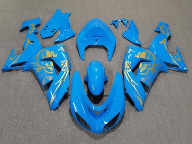 Carenados Moto Kawasaki ZX10R 2006-2007 - Azul Claro Oro Fábrica