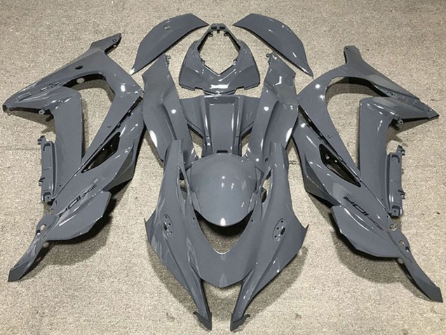 Carenados Moto Kawasaki ZX10R 2016-2020 - Nardo Gris Negro Logo Fábrica