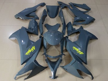 Carenados Moto Kawasaki ZX10R 2008-2010 - Nardo Gris Oscuro Alta Visibilidad Amarillo Fábrica