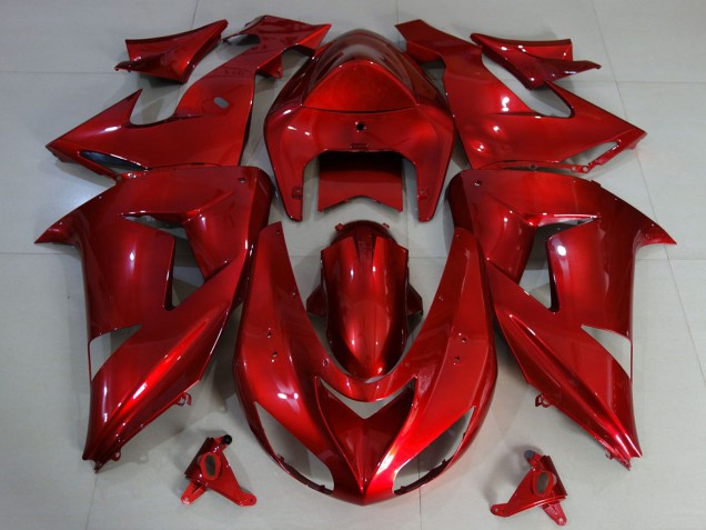 Carenados Moto Kawasaki ZX10R 2006-2007 - Rojo Profundo Fábrica