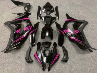 Carenados Moto Kawasaki ZX10R 2016-2020 - Negro Mate Rosa Ninja Fábrica