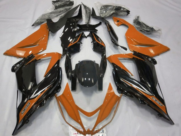 Carenados Moto Kawasaki ZX6R 2013-2018 - Naranja Negro Brillante Fábrica