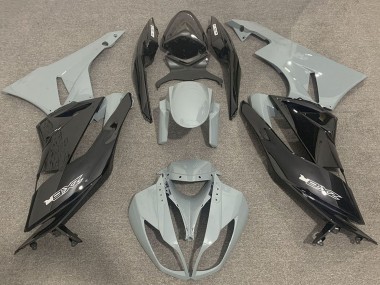 Carenados Moto Kawasaki ZX6R 2009-2012 - Gris Negro Brillante Fábrica