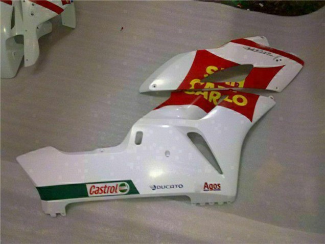 Carenados Moto Honda CBR1000RR 2004-2005 - Blanco Rojo Amarillo San Carlo 58 Fábrica