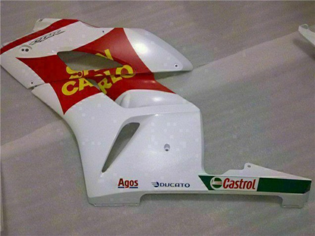 Carenados Moto Honda CBR1000RR 2004-2005 - Blanco Rojo Amarillo San Carlo 58 Fábrica