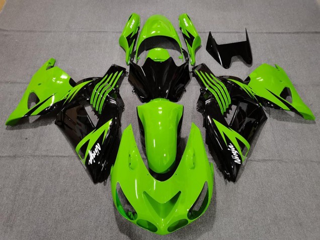Carenados Moto Kawasaki ZX14R 2006-2011 - Verde Negro Brillante Blanco Ninja Fábrica