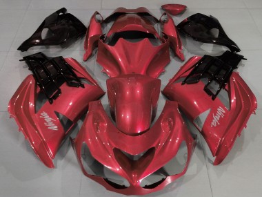 Carenados Moto Kawasaki ZX14R ZZR1400 2012-2024 - Rojo Negro Fábrica
