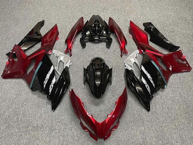 Carenados Moto Kawasaki Ninja 400 2018-2024 - Rojo Negro Brillante Fábrica