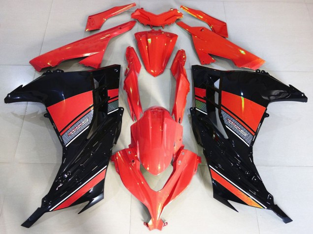 Carenado Moto Kawasaki Ninja 300 2013-2024 - Rojo Negro Fábrica
