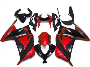 Carenados Moto Kawasaki Ninja 300 2013-2024 - Rojo Negro Fábrica