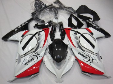 Carenados Moto Kawasaki Ninja 300 2013-2024 - Blanco Brillante Rojo Negro Fábrica