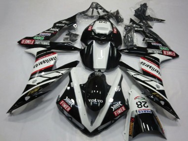 Carenados Moto Yamaha R1 2004-2006 - Blanco Negro Volvo Fimer Yamalube Sterilgarda 28 Fábrica