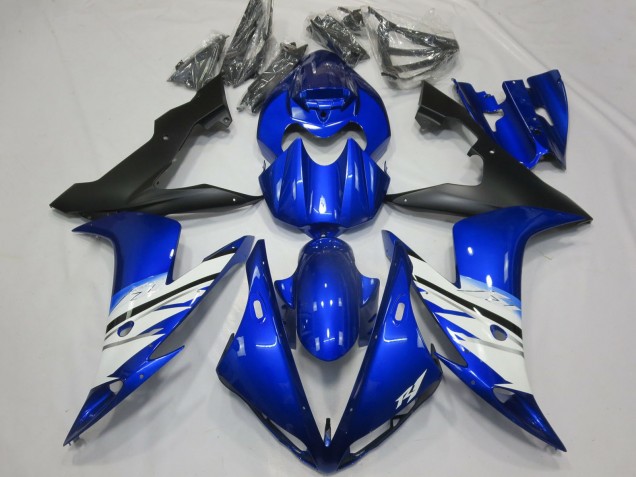Carenado Moto Yamaha R1 2004-2006 - Azul Blanco Negro Mate Fábrica
