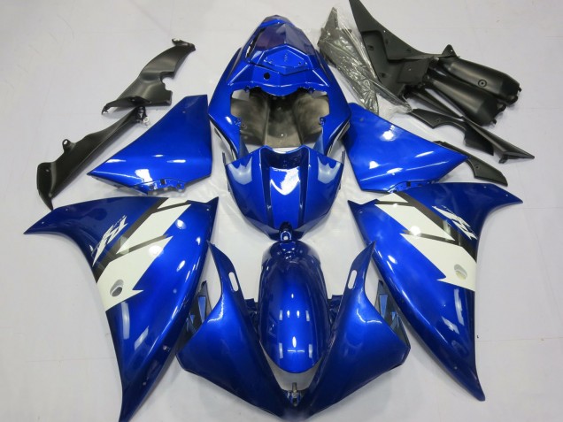 Carenados Moto Yamaha R1 2012-2014 - Azul Blanco Fábrica