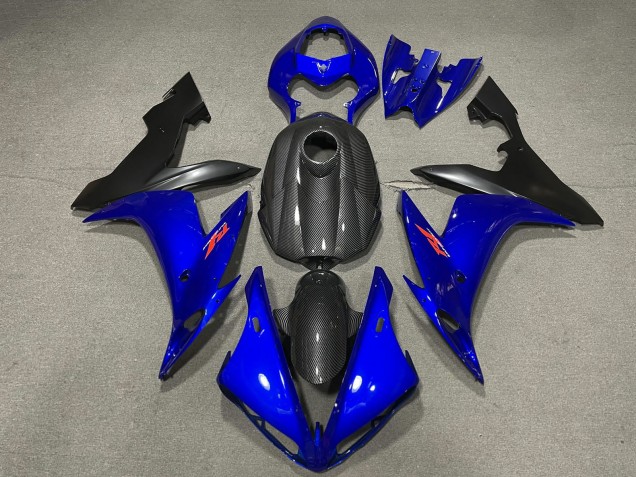 Carenados Moto Yamaha R1 2004-2006 - FibraCarbono Estilo Azul Fábrica