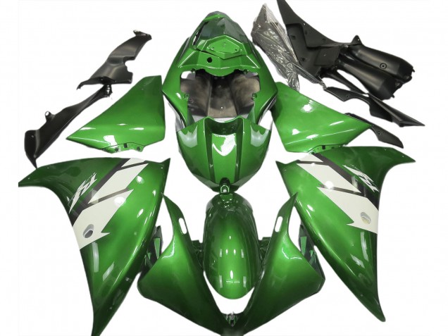 Carenados Moto Yamaha R1 2012-2014 - Verde Blanco Fábrica