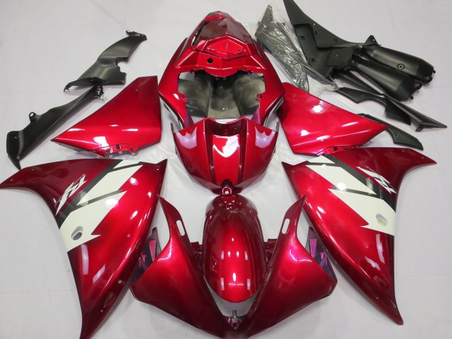 Carenados Moto Yamaha R1 2012-2014 - Rojo Blanco Fábrica