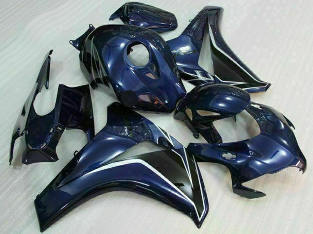 Carenados Moto Honda CBR1000RR 2008-2011 - Azul Oscuro Negro Brillante Fábrica