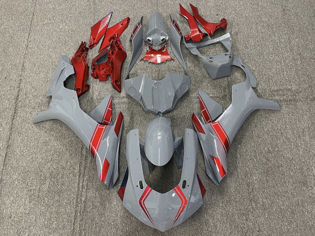 Carenados Moto Yamaha R1 2015-2019 - Nardo Gris Rojo Fábrica