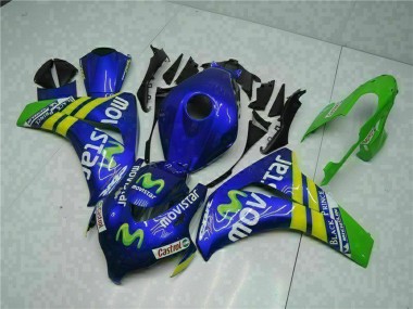 Carenados Moto Honda CBR1000RR 2008-2011 - Azul Amarillo Verde MoviStar Castrol Fábrica