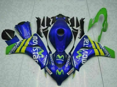 Carenados Moto Honda CBR1000RR 2008-2011 - Azul Amarillo Verde MoviStar Castrol Fábrica