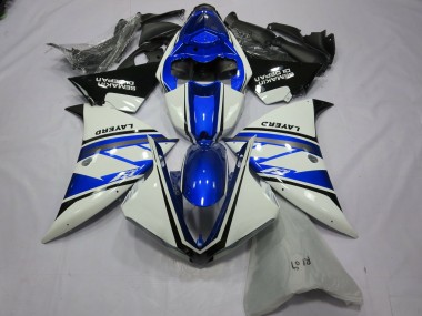 Carenados Moto Yamaha R1 2012-2014 - Blanco Azul Negro Layerd Semakin Didepan Fábrica