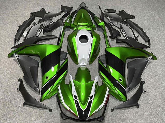 Carenados Moto Yamaha R3 2015-2018 - Verde Blanco Negro Brillante Fábrica