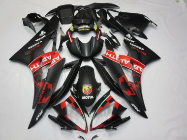 Carenados Moto Yamaha R6 2006-2007 - Negro Mate Rojo Abarth Motul Michelin Fábrica