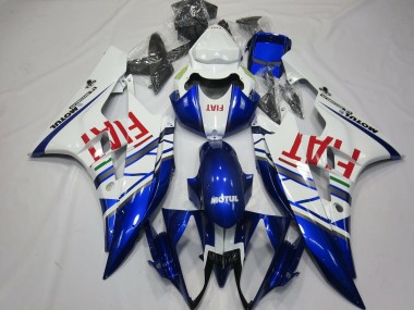 Carenados Moto Yamaha R6 2006-2007 - Blanco Azul Rojo Fiat Motul Michelin Fábrica