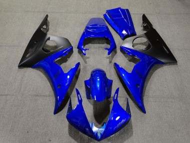 Carenados Moto Yamaha R6 2005 - Azul Negro Mate Fábrica